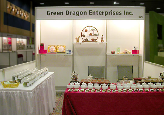 Our booth at the Take Me 2 Tea Expo 2004